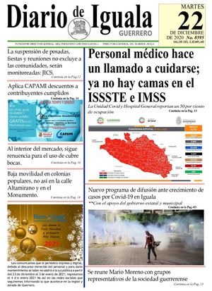 Martes 22 De Diciembre De 2020 Diario De Iguala