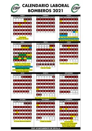 Calendario Bomberos 2021