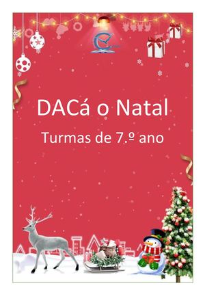 DACá O Natal Turmas de 7 Ano