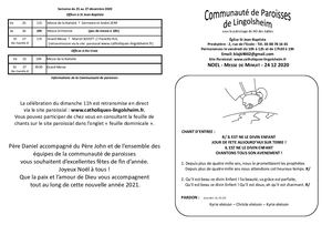 Noël Messe De Minuit 24 Décembre 2020