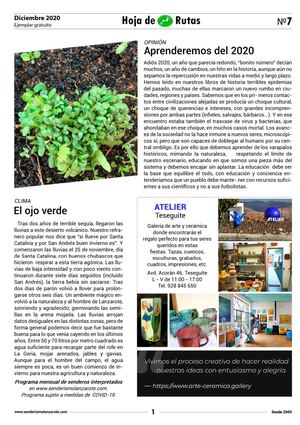 N7 Hoja De Ruta Diciembre 2020 Senderismo Lanzarote