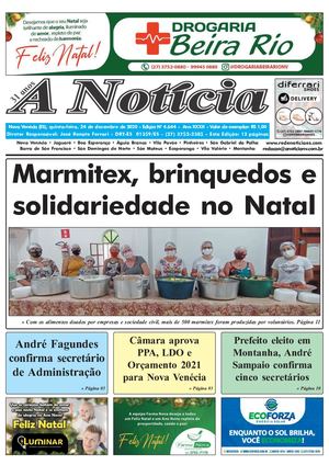 JORNAL A NOTÍCIA, EDIÇÃO 4.646