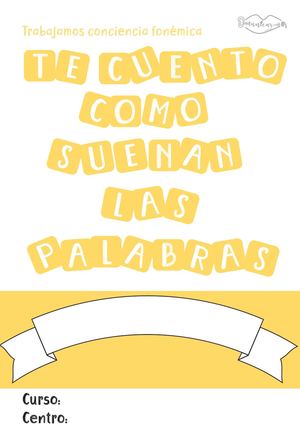 Cuadernillo Conciencia Fonémica