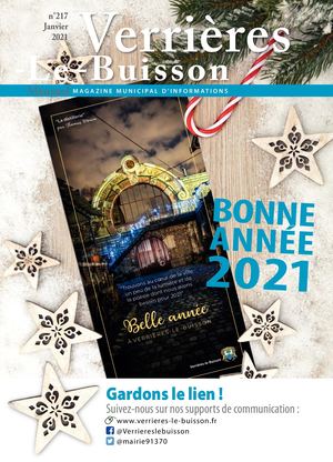 Mensuel  de Verrieres-le-Buisson N°217 - Janvier 2021