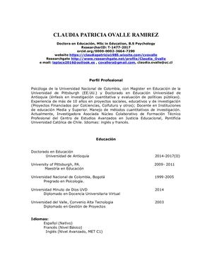 Cv Ovalle 2019