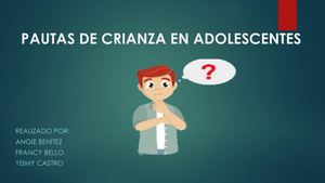 Final Pautas De Crianza En Adolescentes