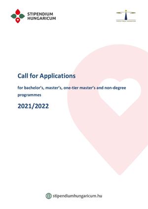 Master Call For Applications 2021 2022