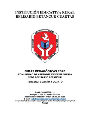 Guias Tercero, Cuarto Y Quinto