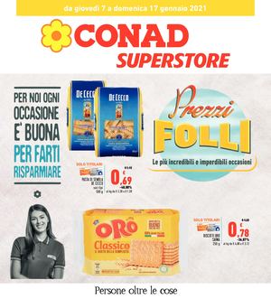 Volantino Conad Superstore Sardegna Nord Ovest 07 Gennaio 17 Gennaio