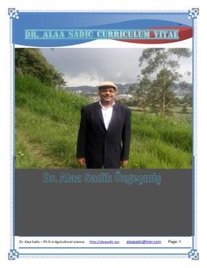 Dr. Alaa Sadik Türkçe ÖZgeçmiş