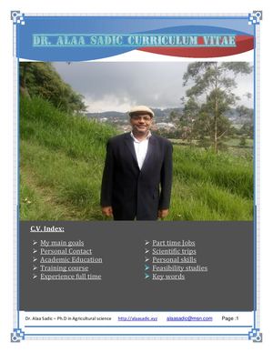Dr. Alaa Sadic English C V