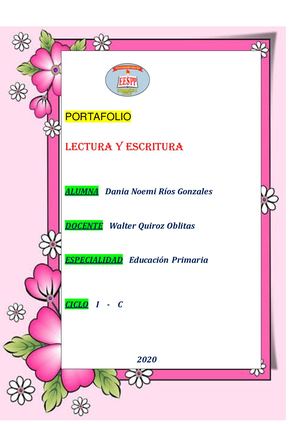 Portafolio Lectura Y Escritura[1]