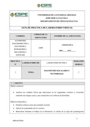 Proyecto Cinemática Laboratorio 1