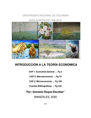 Introducción a la teoría económica
