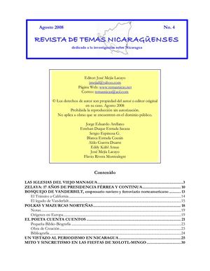 Revista Temas Nicaraguenses04agosto2008