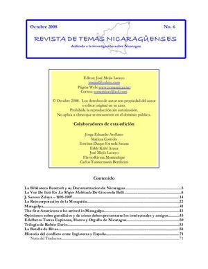 Revista Temas Nicaraguenses06octubre2008