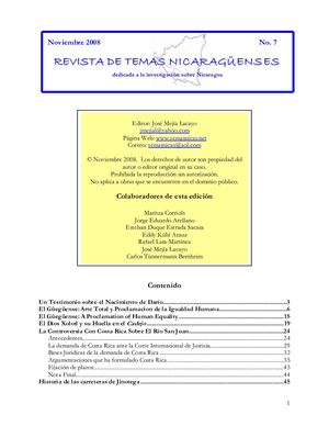 Revista Temas Nicaraguenses07noviembre2008