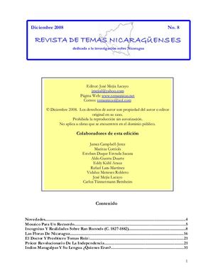 Revista Temas Nicaraguenses08diciembre2008
