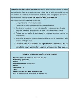 Semana 9 1ero Informatica