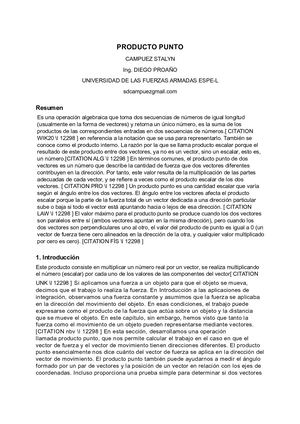 Producto Punto