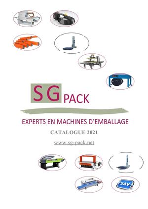 Catalogue machines d'emballage SGPACK 2021
