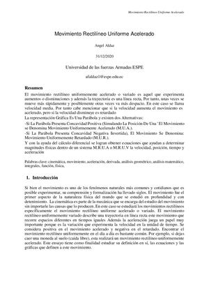 M.R.U.A - Aldaz Angel