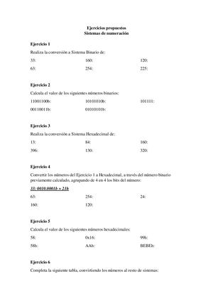 Ejercicios Propuestos