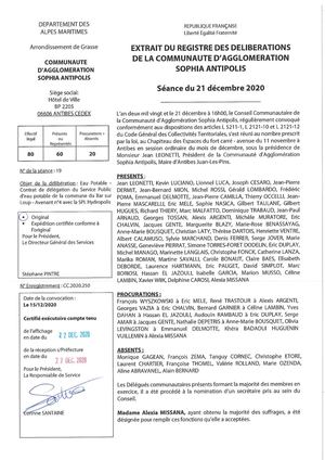 CC 2020 250 DEA - Contrat DSP Eau Potable Bar Sur Loup - Av 4 Avec SPL Hydropolis