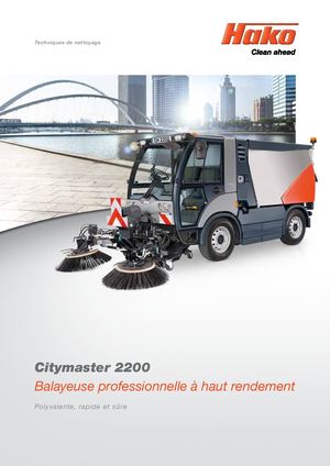 Citymaster 2200 - Hako. Balayeuse professionnelle à haut rendement.