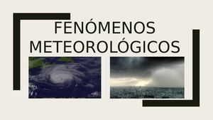 Fenómenos Meteorológicos