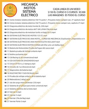Motos Sistema Electrico