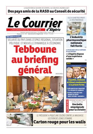 Le Courrier d'Algérie du mardi 5 janvier 2021