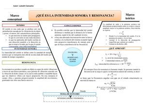 Diagrama V De Gowin Intensidad Sonora Y Resonancia