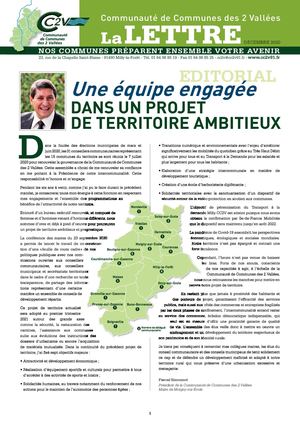 La lettre de la CC2V N°5 DEC 2020
