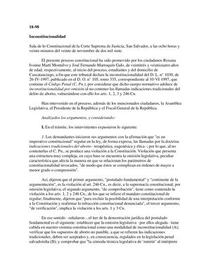 Resolución De Inconstitucionalidad