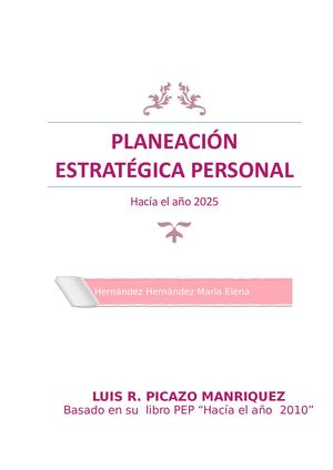 Planeacion Estrategica Personal Final