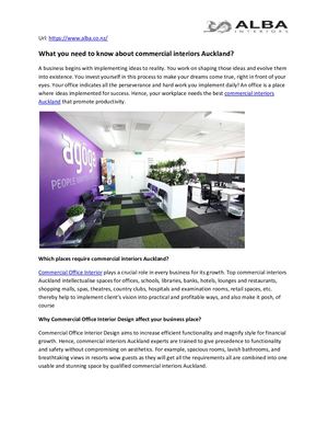 Commercial Interiors Auckland