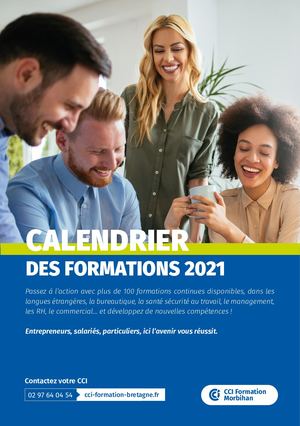 Calendrier des formations continues 2021 - CCI Morbihan