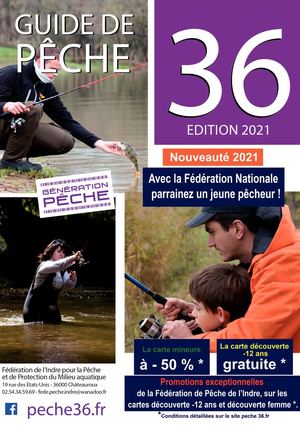 Depliant Pêche 2021 du département de l'Indre