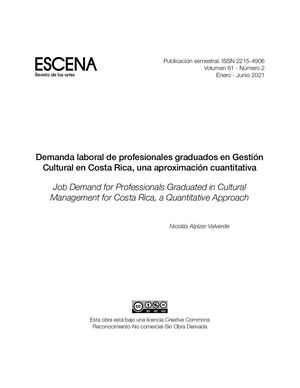 Nicolás Alpízar Gestión Cultural