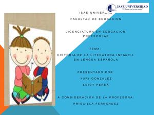 1 LINEA DEL TIEMPO Historia De La Literatura Infntil En Lengua Española