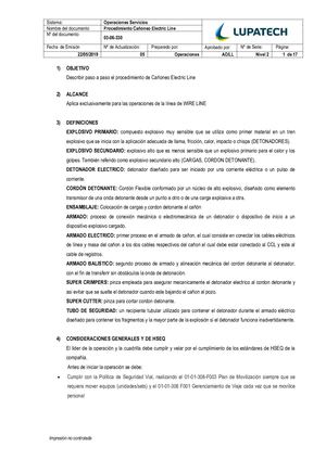 03 06 330 Procedimiento Cañoneo Electric Line V5