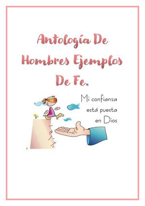 Antologia De Los Personajes Biblicos Que Tuvieron Fe En Dios