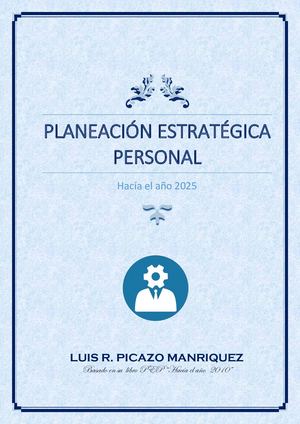 PLANEACION ESTRATEGICA  PERSONAL
