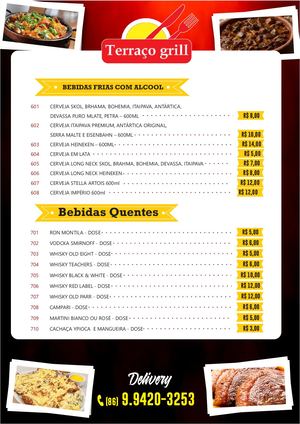 Cardapio Terraço Grill