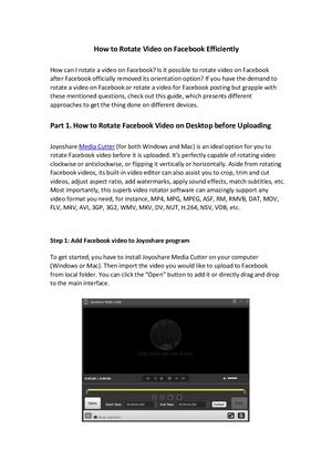 How To Rotate Video On Facebook Using 3 Methods