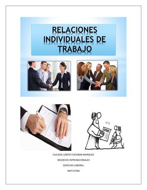 Sujetos De La Relación De Trabajo Y Los Contratos De Trabajo