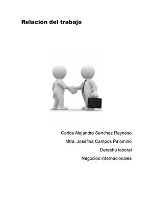 Relación Del Trabajo