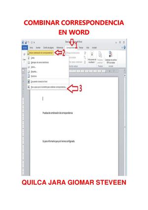 Combinar Correspondencia E N Word