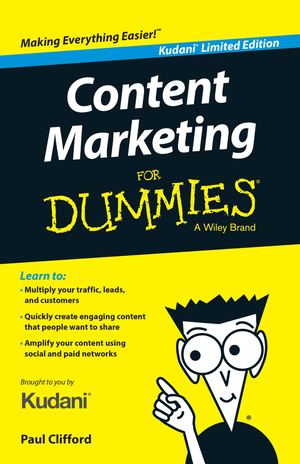 Content Marketing For Dummies Kudani Limited Edition
